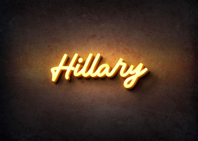 Free photo of Glow Name Profile Picture for Hillary