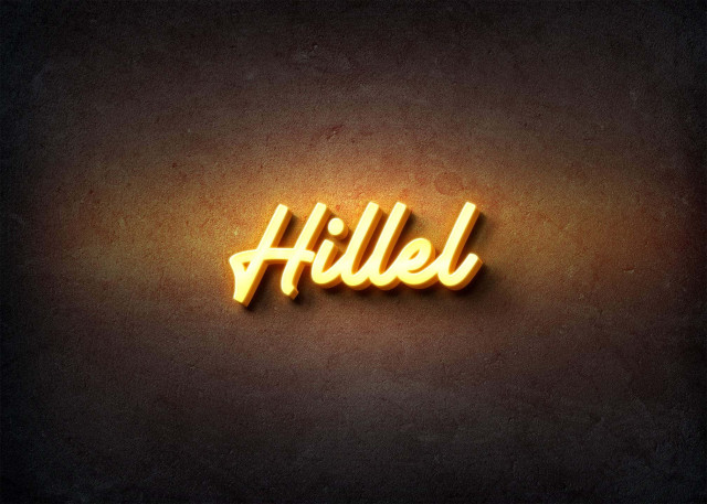 Free photo of Glow Name Profile Picture for Hillel