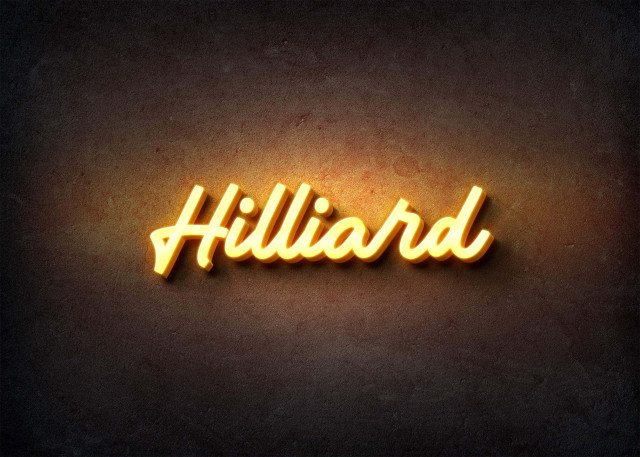 Free photo of Glow Name Profile Picture for Hilliard