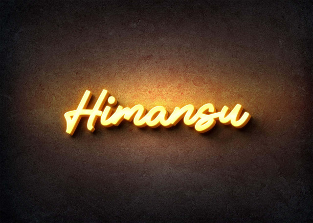 Free photo of Glow Name Profile Picture for Himansu