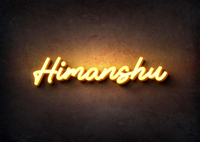 Free photo of Glow Name Profile Picture for Himanshu