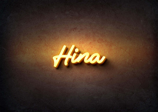 Free photo of Glow Name Profile Picture for Hina