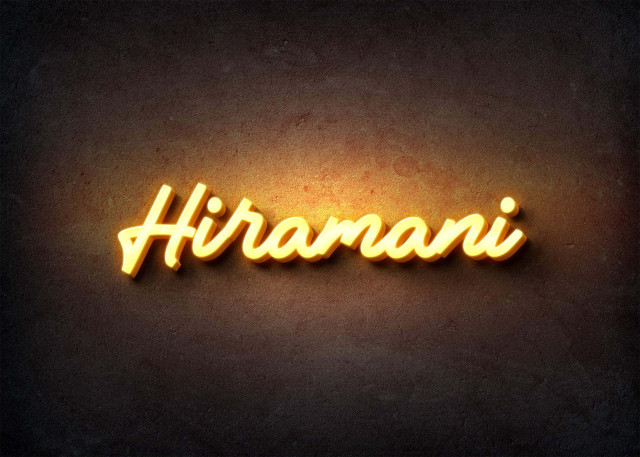 Free photo of Glow Name Profile Picture for Hiramani