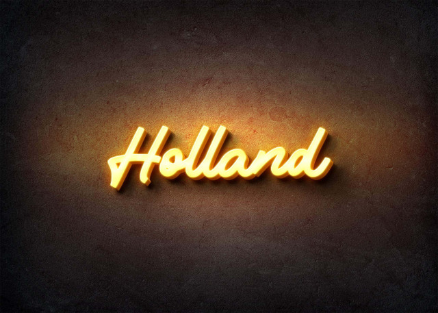 Free photo of Glow Name Profile Picture for Holland