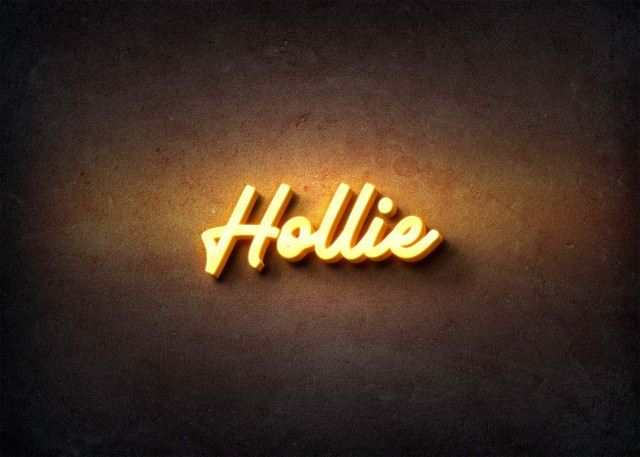 Free photo of Glow Name Profile Picture for Hollie
