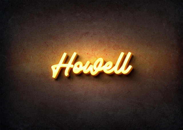 Free photo of Glow Name Profile Picture for Howell