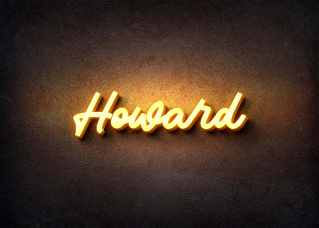 Free photo of Glow Name Profile Picture for Howard