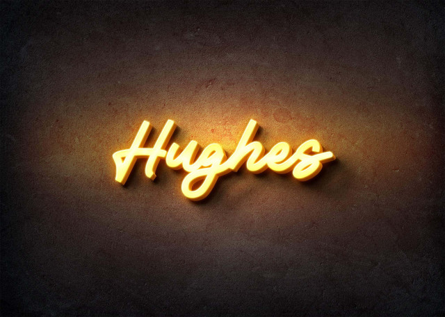 Free photo of Glow Name Profile Picture for Hughes