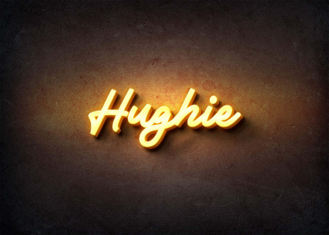 Free photo of Glow Name Profile Picture for Hughie