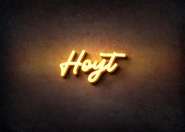 Free photo of Glow Name Profile Picture for Hoyt