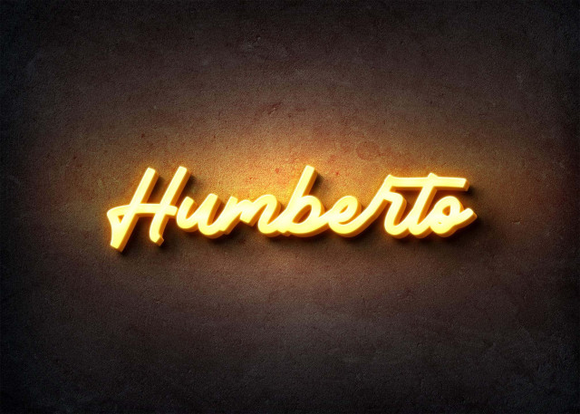 Free photo of Glow Name Profile Picture for Humberto