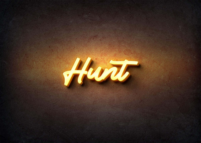 Free photo of Glow Name Profile Picture for Hunt