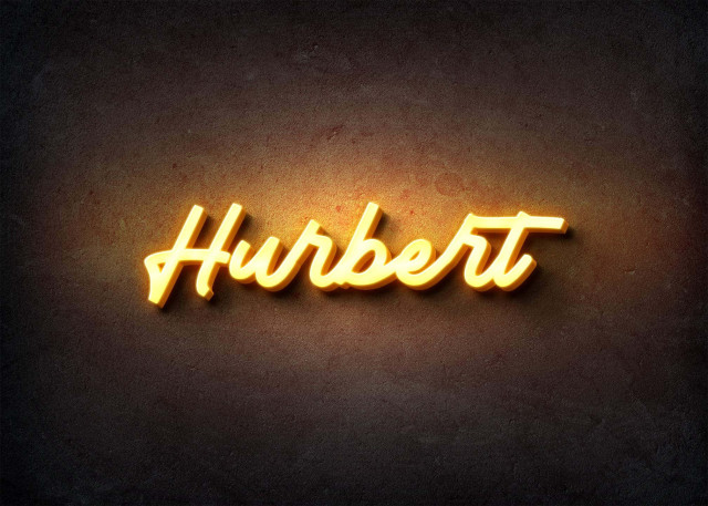 Free photo of Glow Name Profile Picture for Hurbert