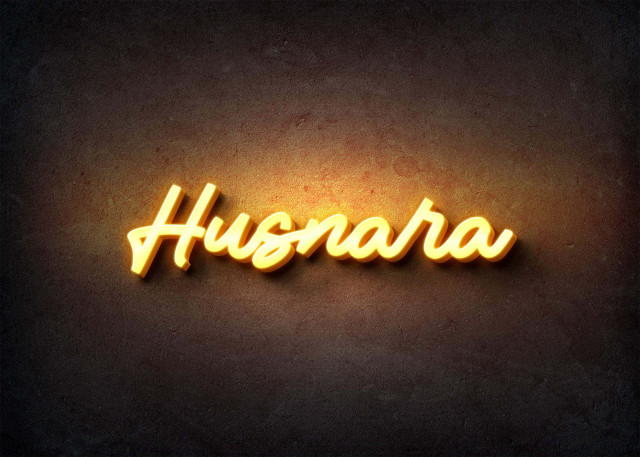 Free photo of Glow Name Profile Picture for Husnara