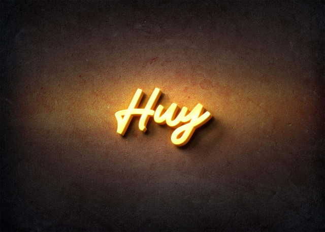 Free photo of Glow Name Profile Picture for Huy