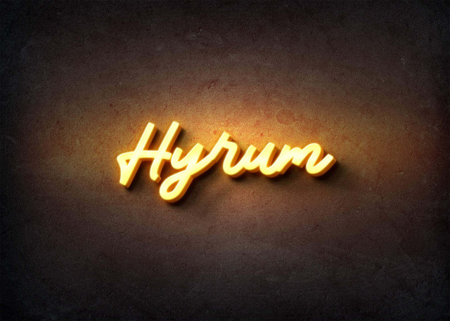 Free photo of Glow Name Profile Picture for Hyrum