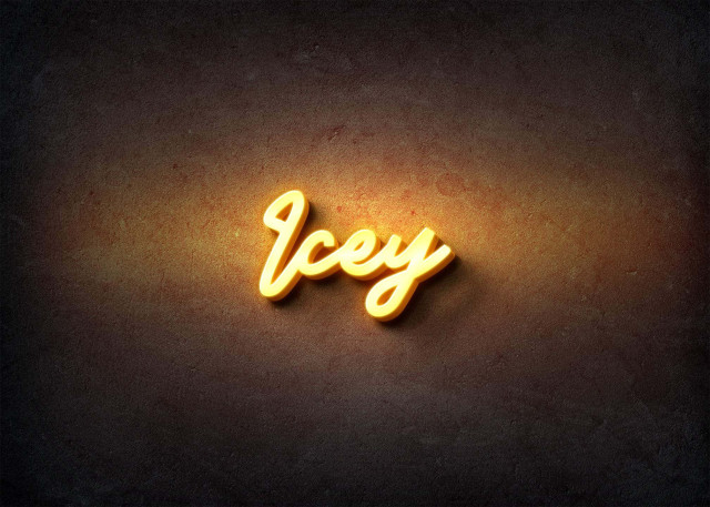 Free photo of Glow Name Profile Picture for Icey