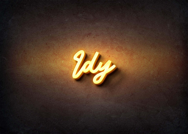 Free photo of Glow Name Profile Picture for Idy