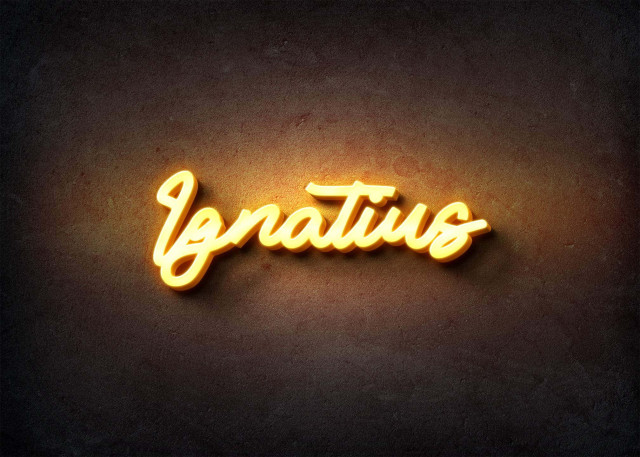 Free photo of Glow Name Profile Picture for Ignatius