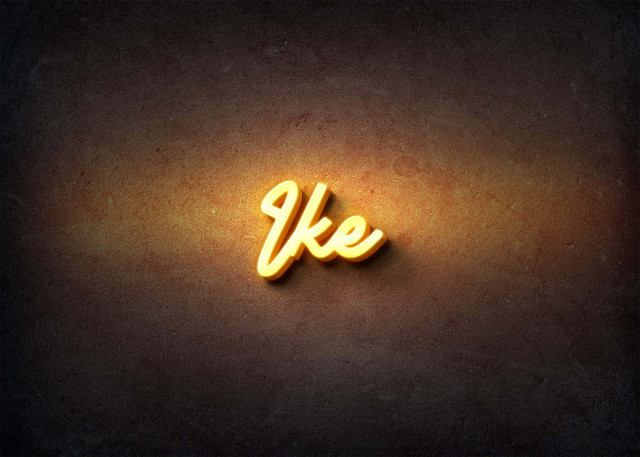 Free photo of Glow Name Profile Picture for Ike