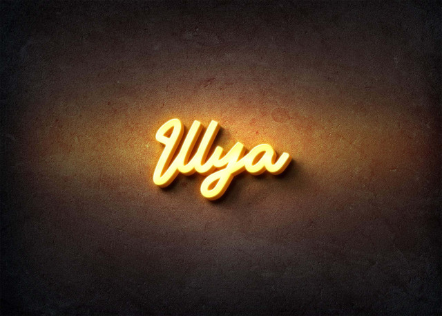 Free photo of Glow Name Profile Picture for Illya