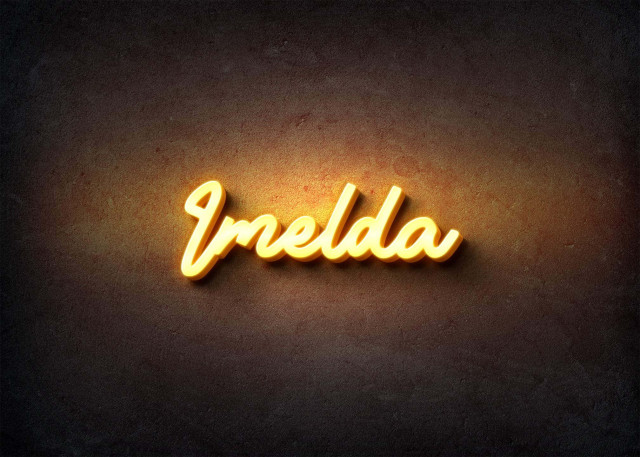 Free photo of Glow Name Profile Picture for Imelda
