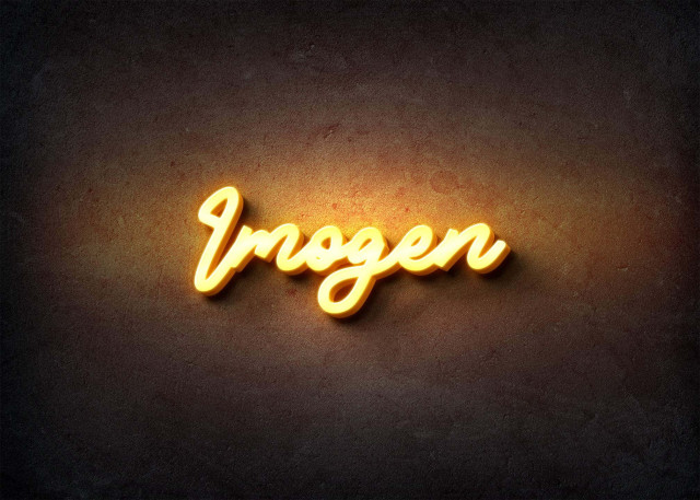 Free photo of Glow Name Profile Picture for Imogen