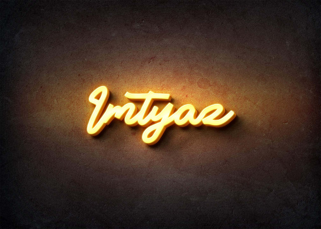 Free photo of Glow Name Profile Picture for Imtyaz