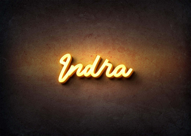 Free photo of Glow Name Profile Picture for Indra