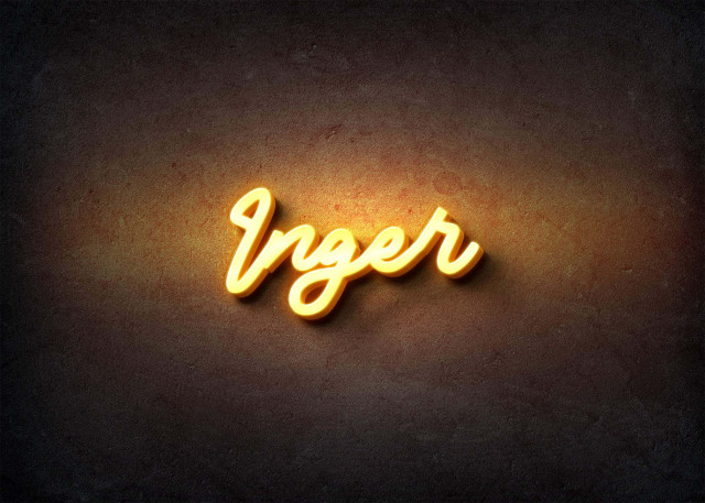 Free photo of Glow Name Profile Picture for Inger
