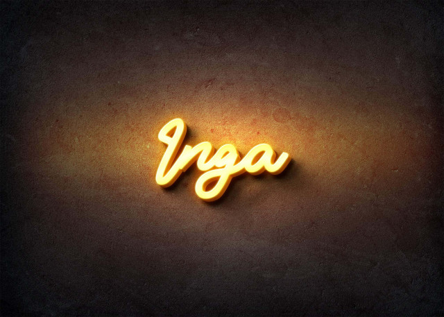 Free photo of Glow Name Profile Picture for Inga