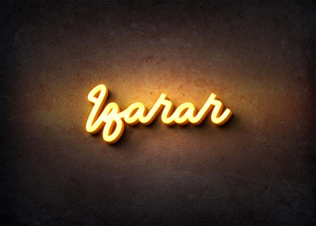 Free photo of Glow Name Profile Picture for Iqarar