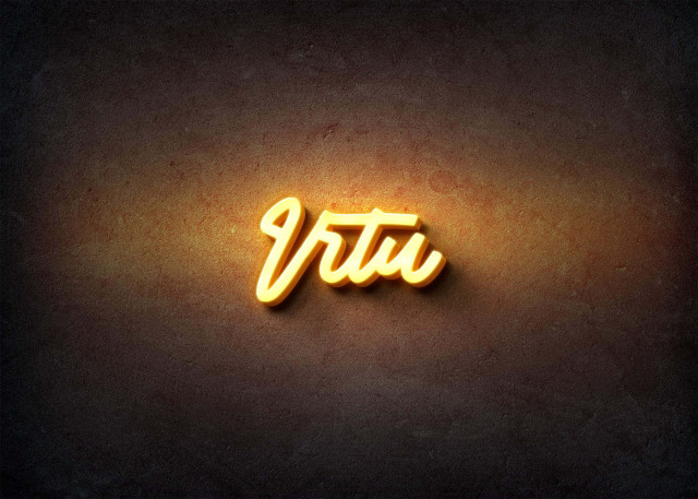 Free photo of Glow Name Profile Picture for Irtu