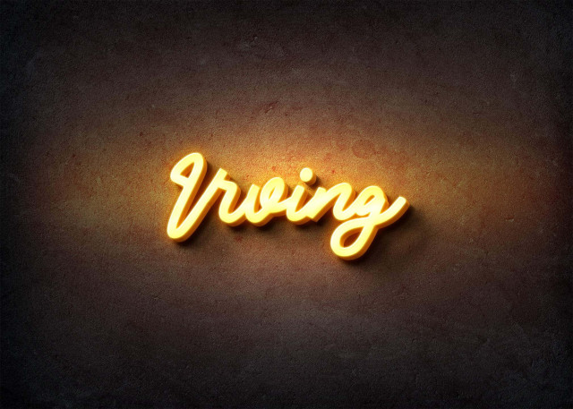 Free photo of Glow Name Profile Picture for Irving