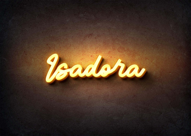 Free photo of Glow Name Profile Picture for Isadora