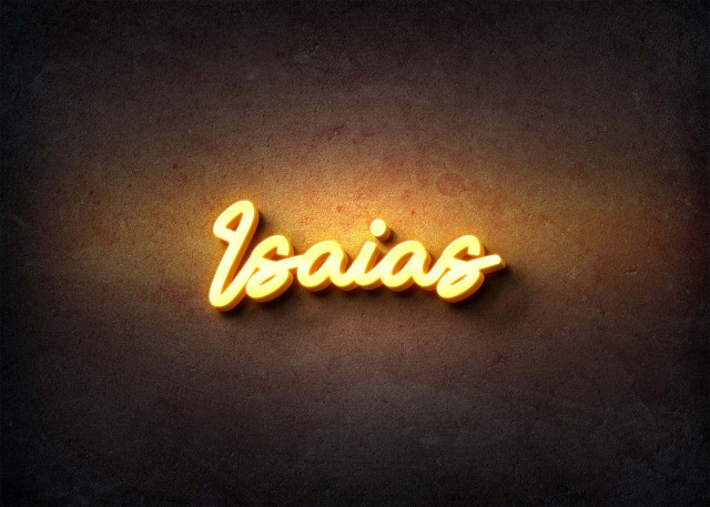 Free photo of Glow Name Profile Picture for Isaias