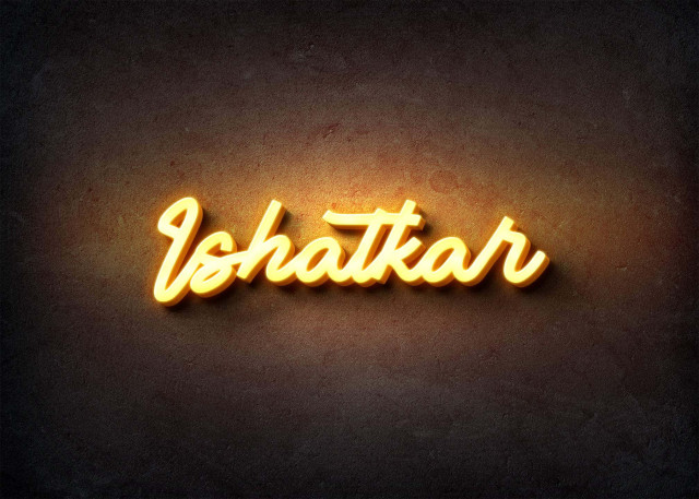 Free photo of Glow Name Profile Picture for Ishatkar