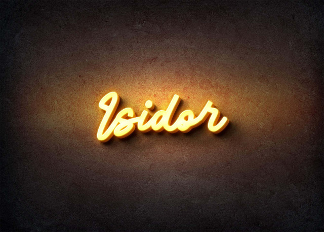 Free photo of Glow Name Profile Picture for Isidor