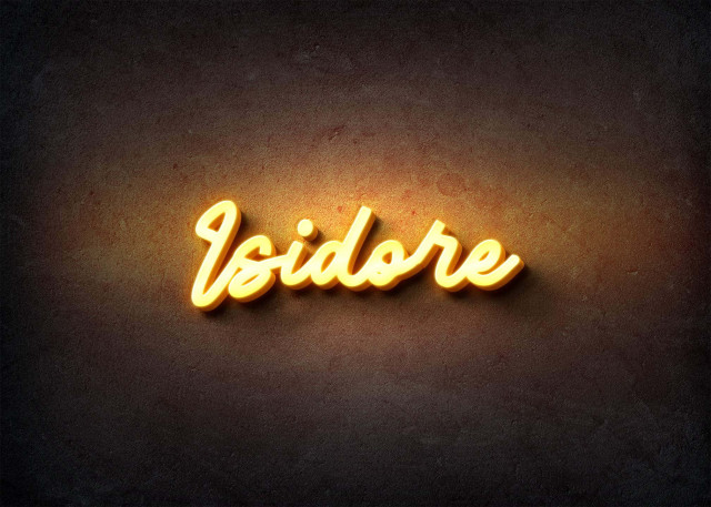 Free photo of Glow Name Profile Picture for Isidore