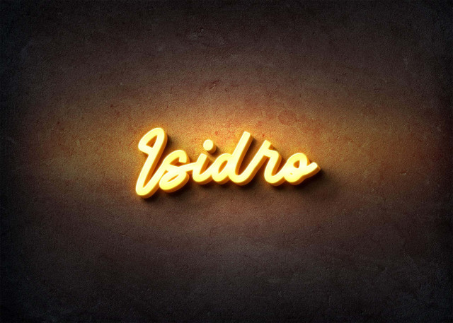 Free photo of Glow Name Profile Picture for Isidro