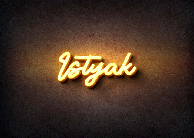 Free photo of Glow Name Profile Picture for Istyak