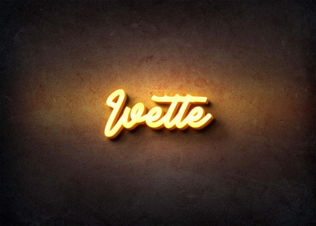 Free photo of Glow Name Profile Picture for Ivette