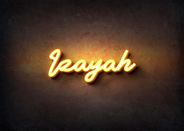 Free photo of Glow Name Profile Picture for Izayah