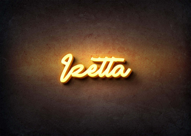 Free photo of Glow Name Profile Picture for Izetta