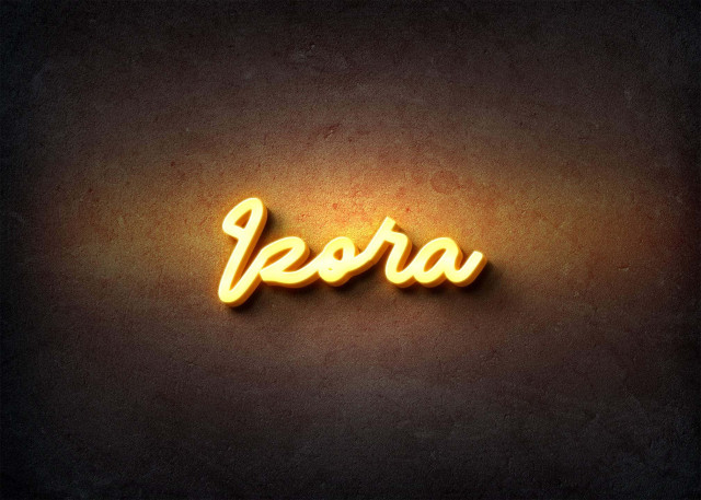 Free photo of Glow Name Profile Picture for Izora