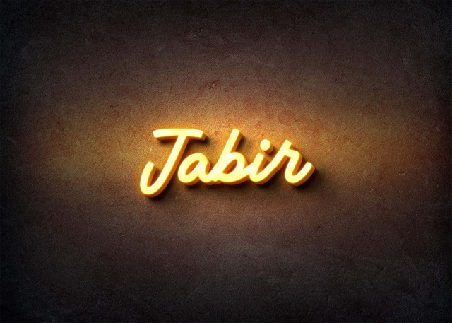 Free photo of Glow Name Profile Picture for Jabir