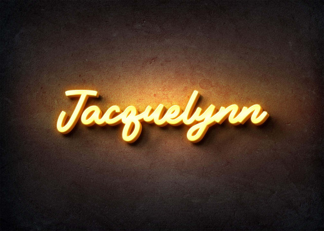 Free photo of Glow Name Profile Picture for Jacquelynn