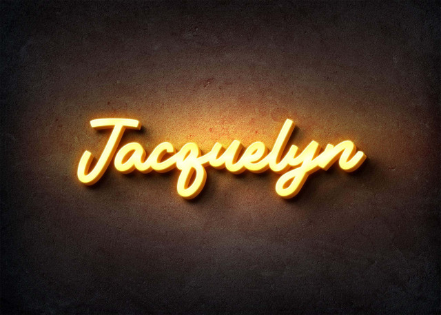 Free photo of Glow Name Profile Picture for Jacquelyn