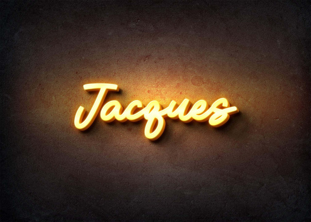 Free photo of Glow Name Profile Picture for Jacques