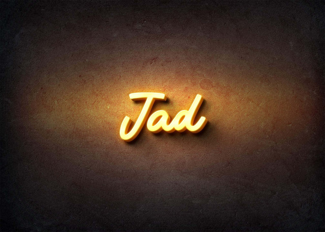 Free photo of Glow Name Profile Picture for Jad